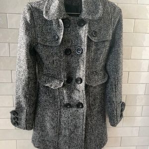 A Byer Houndstooth pea coat